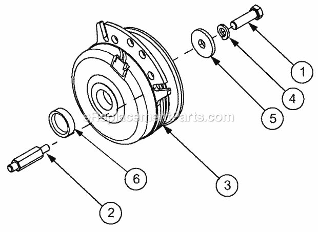 Pto Clutch Diagram and Parts List for 2186 13A-288L100, 13B-288M100 Cub Cadet Lawn Tractor